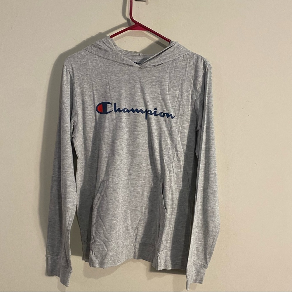 Champion Long Sleeve Hooded TShirt Boys XL NWT